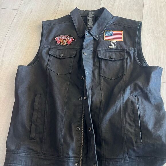 Hardy Davidson men’s demin vest size 2XL - Picture 8 of 8